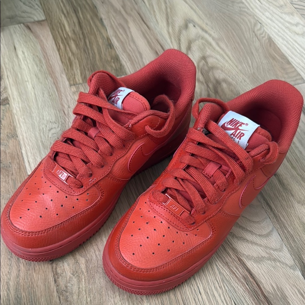 Nike Air Force 1 - Triple Orange, Sz 7.5